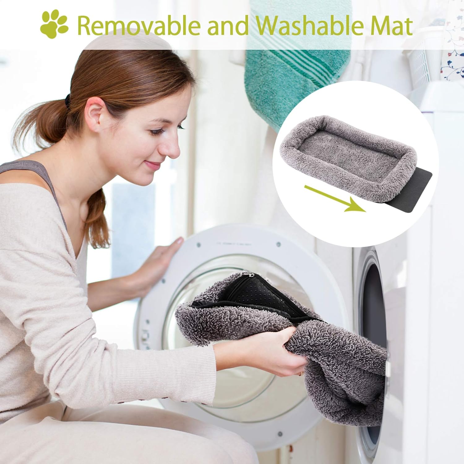 Portable Pet Carrier Bag, Top Opening, Removable Mat and Breathable Mesh, Foldable Transport Carrier for Dogs and Cats, with Shoulder Strap and Pet Bowl, Grey